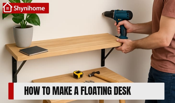 💻✨ How to Make a Floating Desk for Small Spaces